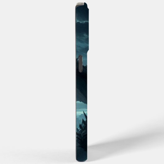 Donkere, middeleeuwse draak Case-Mate iPhone case (Achterkant / Rechts)