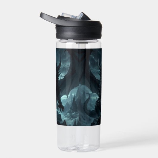 Donkere, middeleeuwse draak waterfles (Rechts)