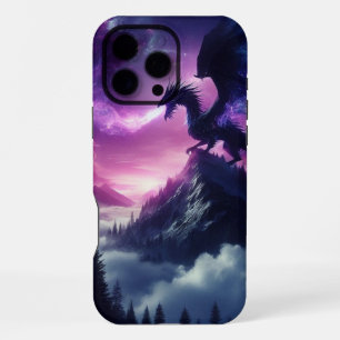 Donkere, middeleeuwse etherische draak iPhone 16 pro max hoesje