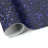 Donkere Midnight Indigo Blue Glitter Cadeaupapier (Rol Hoek)