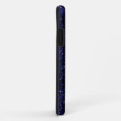 Donkere Midnight Indigo Blue Glitter Case-Mate iPhone Case (Achterkant/rechts)