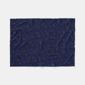 Donkere Midnight Indigo Blue Glitter Fleece Deken (Voorkant (Horizontaal))