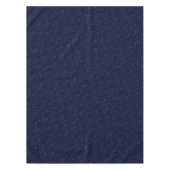 Donkere Midnight Indigo Blue Glitter Tafelkleed (Voorkant)