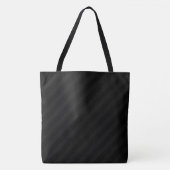 Donkere Midnight-on-Midnight streep Tote Bag (Voorkant)