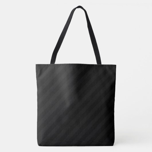 Donkere Midnight-on-Midnight streep Tote Bag (Voorkant)