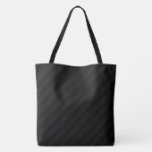 Donkere Midnight-on-Midnight streep Tote Bag (Achterkant)