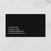 Donkere minimale schrijver/editor-Visitekaartje Visitekaartje (Achterkant)