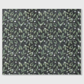 Donkere mistletoe-pakpapier cadeaupapier (Vlak)