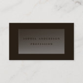 Donkere, moderne grafische, transparante Glass Pro Visitekaartje (Voorkant)