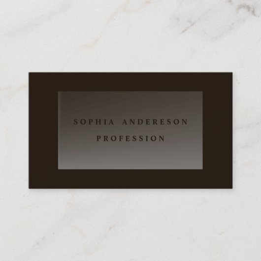 Donkere, moderne grafische, transparante Glass Pro Visitekaartje (Voorkant)