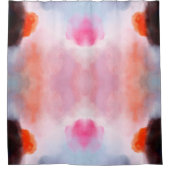 Donkere moderne Waterverf Abstract Douchegordijn (Voorkant)