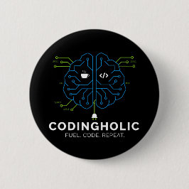 Donkere Modus Coder Knop Nerd Geek Tech Speld Swag Ronde Button 5,7 Cm