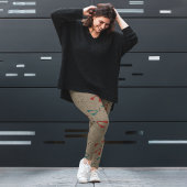 Donkere modus Fox Cartoon Leggings