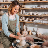 Donkere modus Fox Cartoon Schort