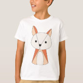 Donkere modus Fox Cartoon T-shirt (Voorkant)