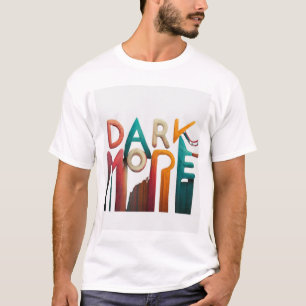 Donkere modus geactiveerd T-shirt