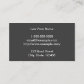 Donkere Monogram Letter Professional Visitekaartje (Achterkant)