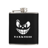 Donkere monstergezicht heupfles (Voorkant)