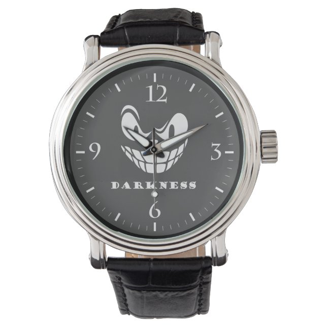 Donkere monstergezicht horloge (Voorkant)