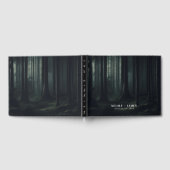 Donkere Moody Bos Bomen bij Twilight Bruiloft Gastenboek (Volledig)