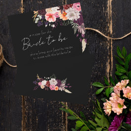 Donkere Moody Breng een Recept Bijlagekaart RSVP Kaartje