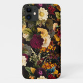 Donkere Moody Florals Antiek winterbloemen Case-Mate iPhone Case (Achterkant)