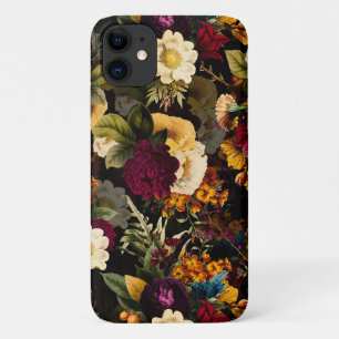 Donkere Moody Florals Antiek winterbloemen Case-Mate iPhone Case