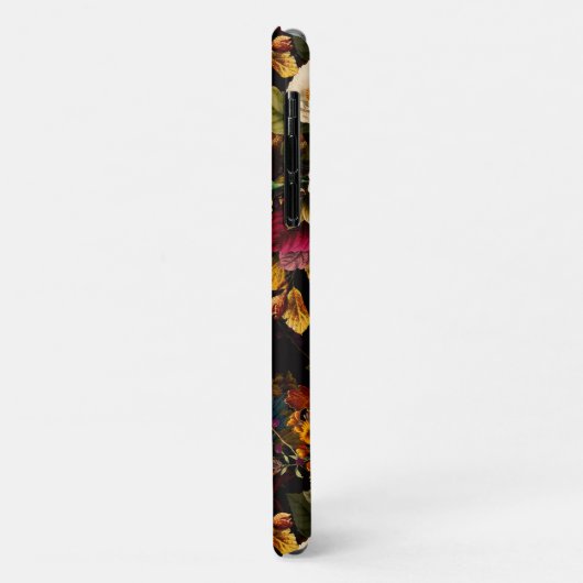 Donkere Moody Florals Antiek winterbloemen Case-Mate iPhone Case (Achterkant/links)