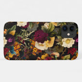 Donkere Moody Florals Antiek winterbloemen Case-Mate iPhone Case (Achterkant (horizontaal))