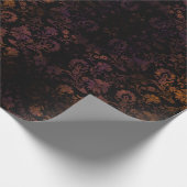 Donkere Moody Halloween Autumn Gift Wrapping Paper Cadeaupapier (Hoek)