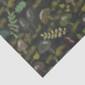 Donkere Moody Paddenstoelen Mooi Tissuepapier (Detail)