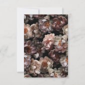 Donkere Moody Pink Wedding QR-code Gelieve RSVP te (Achterkant)