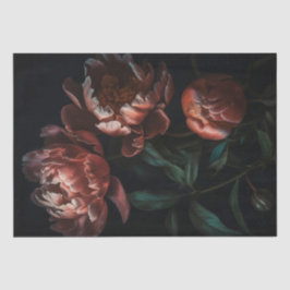 Donkere Moody Romantische Bloemen Decoupage Gift W Tissuepapier