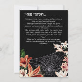 Donkere Moody Verlovingsaankondiging Aangepaste Fo Kaart (Achterkant)