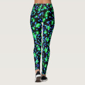 Donkere, mooie kleuren, neongloed licht leggings (Achterkant)