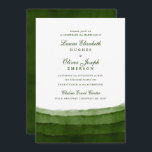 Donkere Moss Green Waterverf Wedding Invitations Kaart<br><div class="desc">Donkere moss groene waterverf trouwuitnodigskaarten,  een deel van ons gekleurde moderne waterverf bruiloft collectie. Met diepe olijfgroen,  dat doet denken aan mos en natuur,  aangebracht in schilderige streken van rijke waterverf was,  voorzien van eenvoudige klassieke tekst.</div>