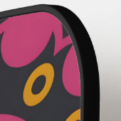 donkere mozaïek, gepersonaliseerde naam pickleball paddle (Links Detail)