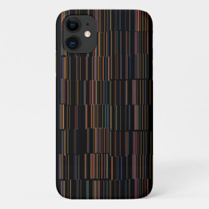 Donkere, multicolore Unieke stripes Case-Mate iPhone Case