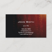 Donkere Muzieknoten die het Visitekaartje van Stud (Achterkant)