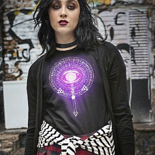 Donkere mystieke angel Oog van de Eternity T-Shirt