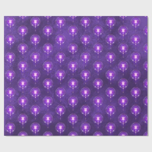 Donkere mystieke arcane Oog van Eterniteit Cadeaupapier (Vlak)