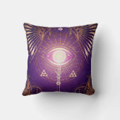 Donkere mystieke arcane Oog van Eterniteit Kussen (Achterkant)