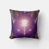 Donkere mystieke arcane Oog van Eterniteit Kussen (Voorkant)