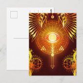 Donkere mystieke ogen van het oogmerk van het oogm briefkaart (Voorkant / Achterkant)