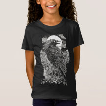 Donkere mystieke raaf