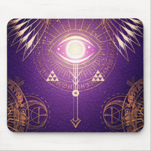 Donkere mystische angel ogen van de elitummuis muismat