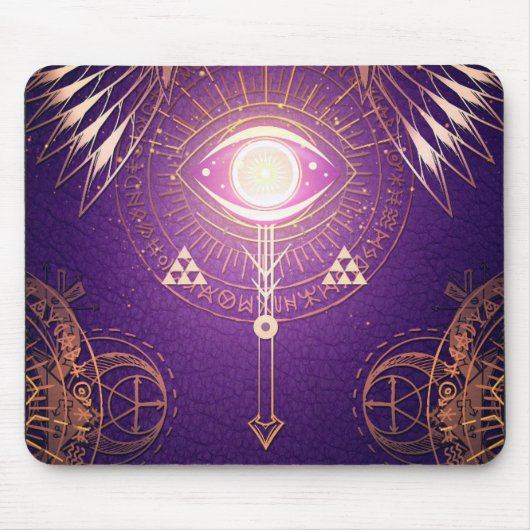 Donkere mystische angel ogen van de elitummuis muismat (Voorkant)