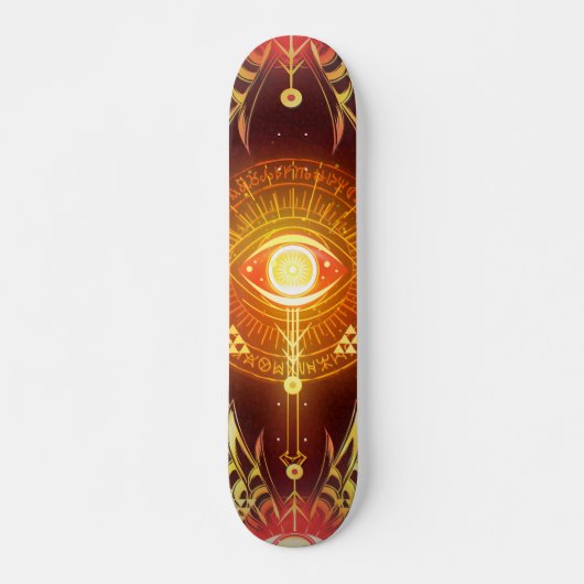Donkere mystische antiklonoog van de afkomst (rood persoonlijk skateboard (Voorkant)