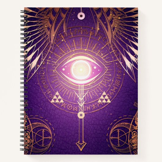 Donkere mystische pijlogen oog oog van het ternair notitieboek (Voorkant)