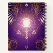 Donkere mystische pijlogen oog oog van het ternair notitieboek (Achterkant)